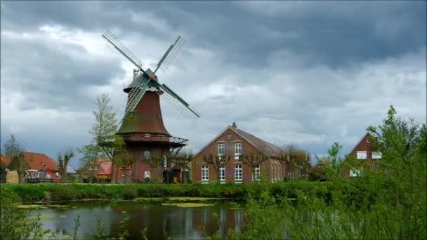 Thr windmolen Nesse — Stockvideo