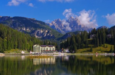 Göl misurina dolomites içinde