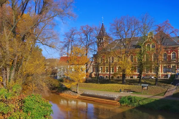 Spremberg antiga estação de correios — Fotografia de Stock