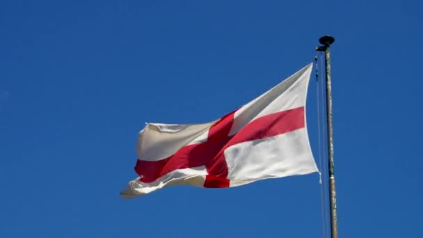 Vlag van Engeland — Stockvideo