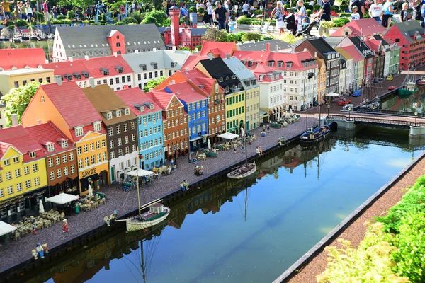 Lego casas de Nyhavn em Legoland — Fotografia de Stock