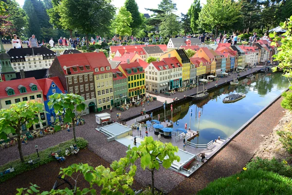Lego huizen van Nyhavn in Legoland — Stockfoto