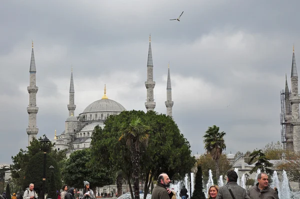 Istanbul, Tyrkiet - 22. november: Udsigt til Sultan Ahmet Mosque. Moskeen er populært kendt som den blå moske - Stock-foto