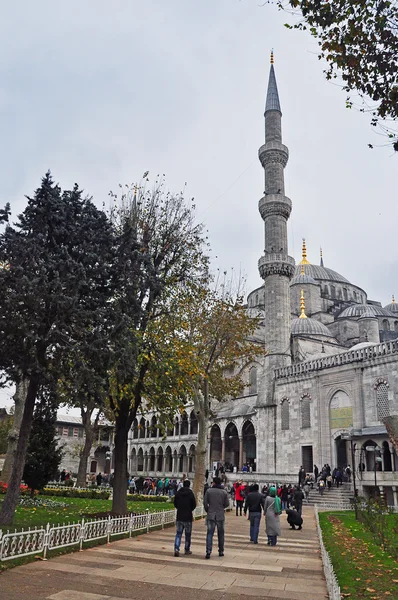 Istanbul, Turkey - November 22, 2014: The Sultan Ahmed Mosque (popularly known as the Blue Mosque) — Stock Photo, Image