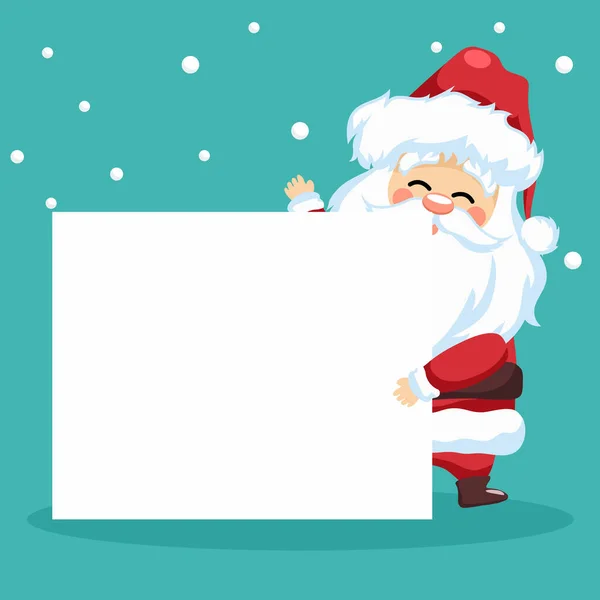 Kleiner Weihnachtsmann Entwurf Für Urlaubskarte — Stockvektor