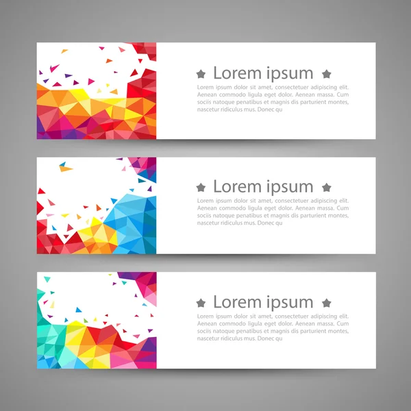 Conjunto de modelos de banner. design abstrato moderno . —  Vetores de Stock