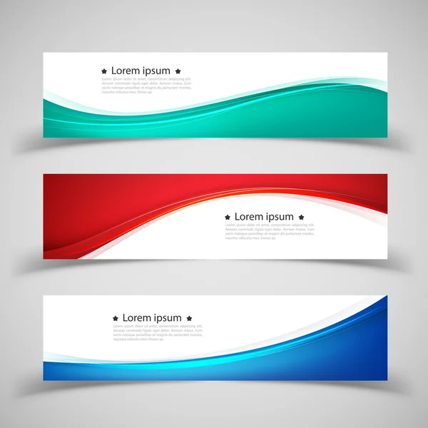 Set of banner templates. modern abstract design. — Stock Vector