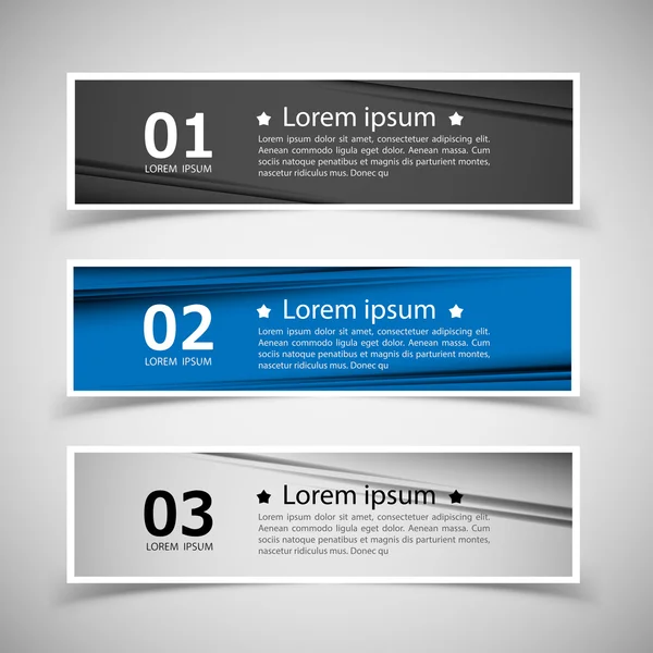 Set of banner templates. modern abstract design. — Stock Vector