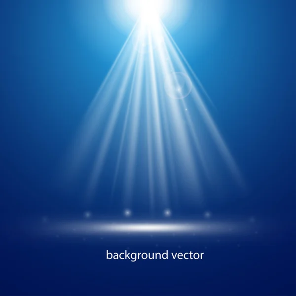 Iluminación fondo azul . — Vector de stock