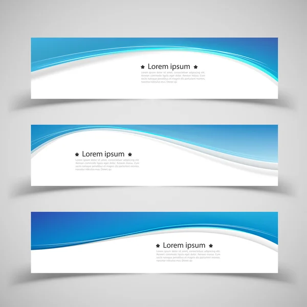 Set di modelli di banner. design astratto moderno . — Vettoriale Stock