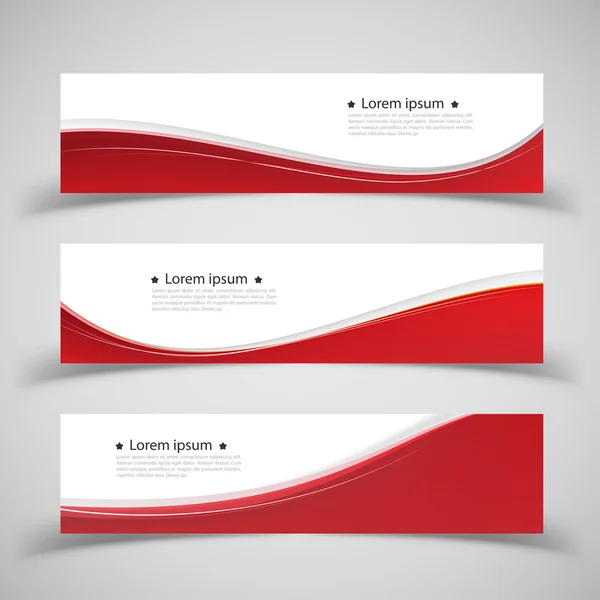 Set banner sjablonen. modern abstract ontwerp. — Stockvector