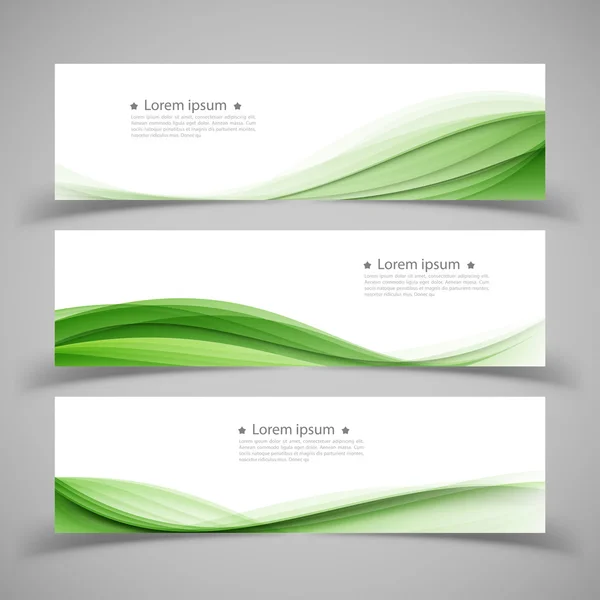 Set di modelli di banner. design astratto moderno . — Vettoriale Stock