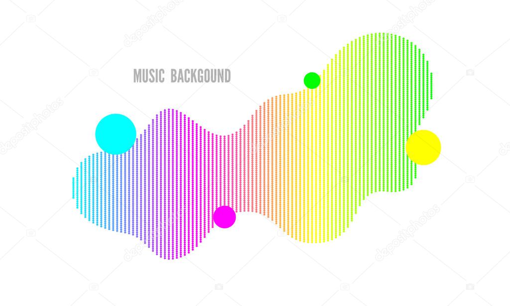 Music wave abstract background blue. Futuristic vector illustration. Technology digital splash or explosion of data points. Point dance waveform.