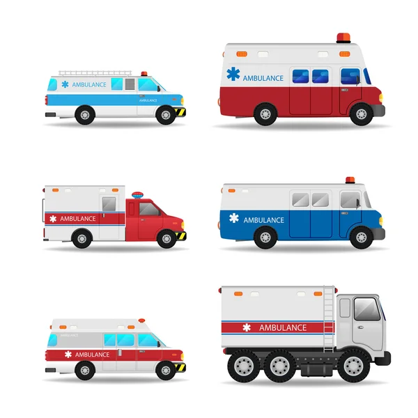 Ambulans vektor bil — Stock vektor