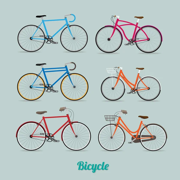 Vélo vectoriel d'illustration rétro — Image vectorielle