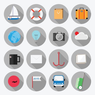 İş office öğeleri simgeler vektör