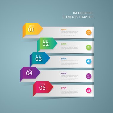 Infographic design template and marketing icons, Business concep clipart