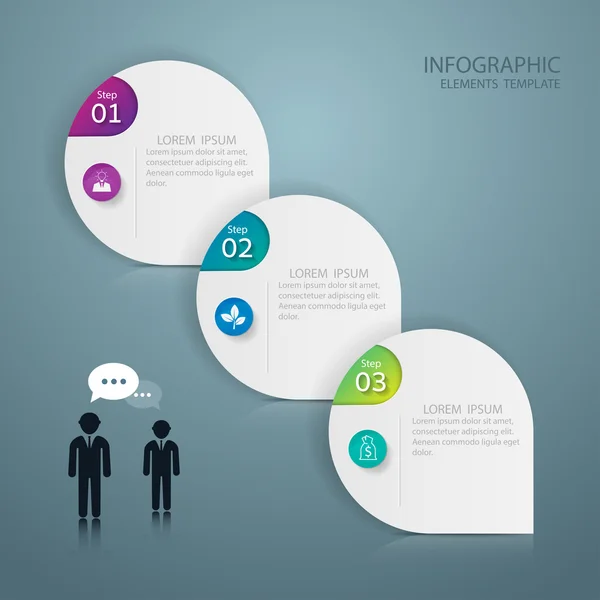 Infographic ontwerp sjabloon en marketing pictogrammen, Business concep — Stockvector