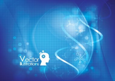 Vektör çizim arka plan Tıp Bilimleri