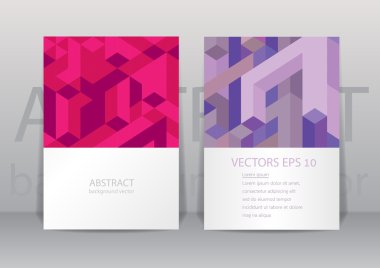 Renkli geometrik üçgen arka. vektör moder