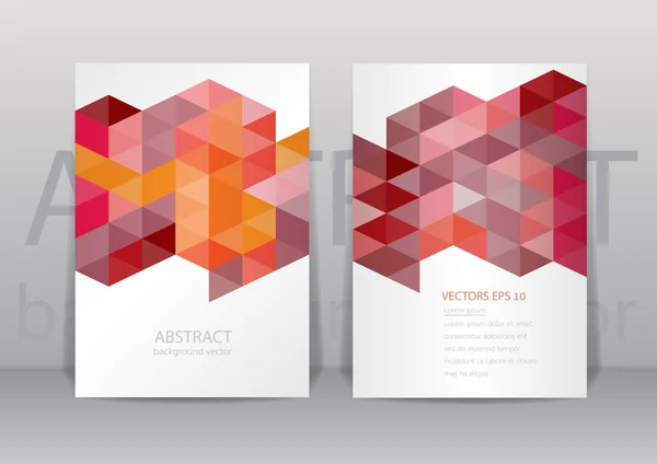 Abstraktní barevné geometrické trojúhelníkové pozadí. vektorové moder — Stockový vektor