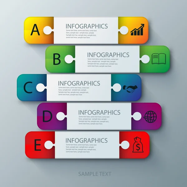 Botão banner com opções de design de ícone social. Vector illustrati —  Vetores de Stock