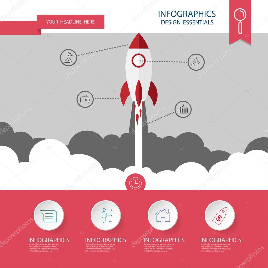 Startup concept. concept flat style . Vector Template