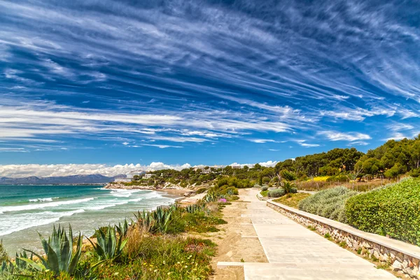 Praia em Salou — Fotografia de Stock