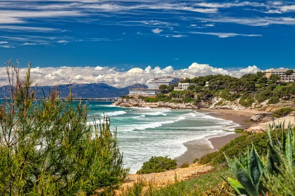 Praia em Salou — Fotografia de Stock