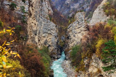 Digora Gorge in North Ossetia-Alania republic clipart