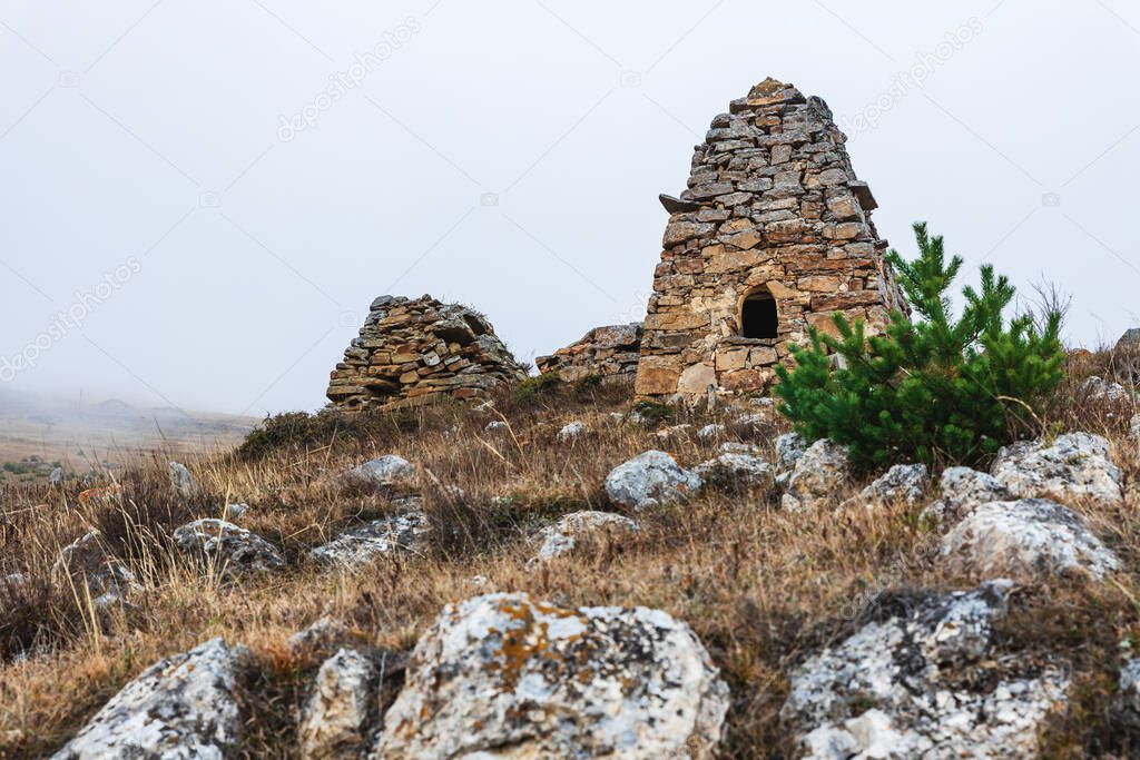 Necropolis in Digora gorge, North Ossetia-Alania republic