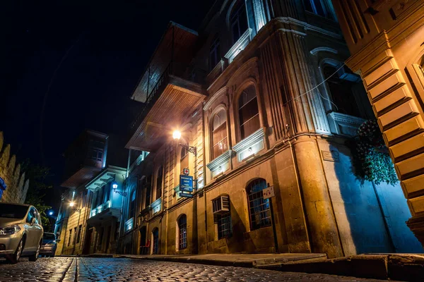 Baku Város Éjjel — Stock Fotó