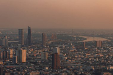 Bangkok şehri yukarıdan