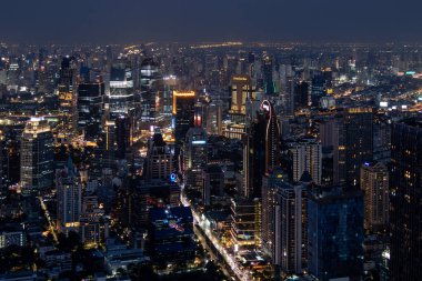 Bangkok şehri yukarıdan