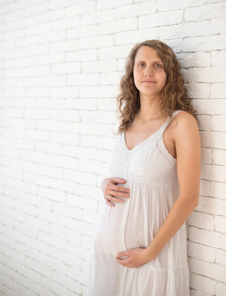 Portrait of the young pregnant woman — Stock Photo, Image