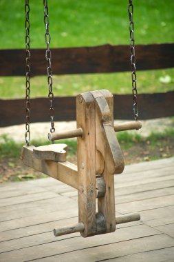 Childs ile bir hobi at salıncak