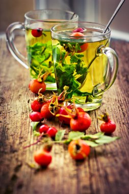 bitkisel çay bardağı