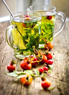 bitkisel çay bardağı