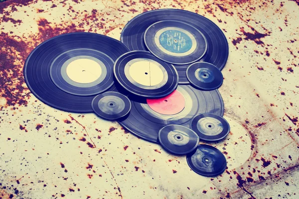 Disques vinyles anciens — Photo