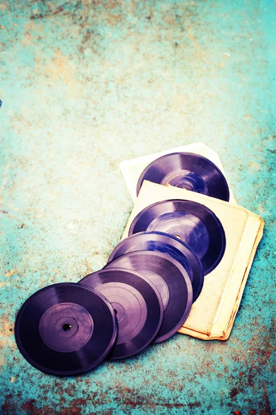 ANTIGUO discos de vinilo — Foto de Stock