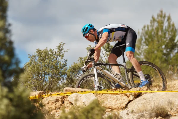 Participando em Chelva MTB XCO aberto — Fotografia de Stock