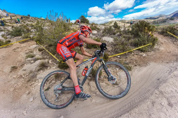 Participando em Chelva MTB XCO aberto — Fotografia de Stock