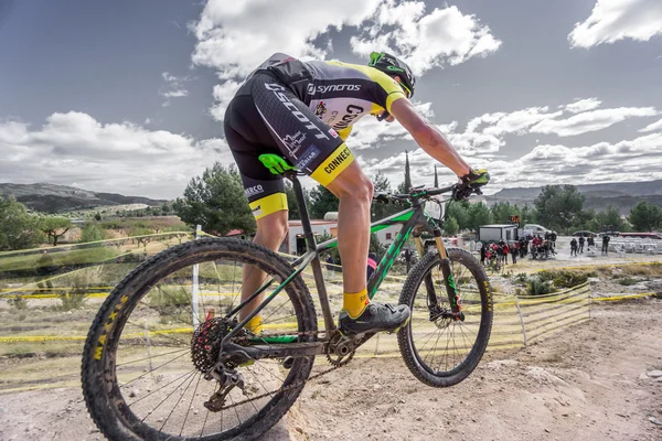 Participando em Chelva MTB XCO aberto — Fotografia de Stock