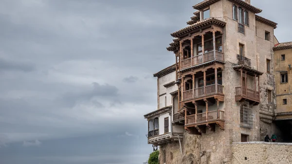 De berömda hängande hus i Cuenca — Stockfoto