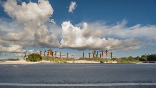 Traffic circle time lapse — Stockvideo