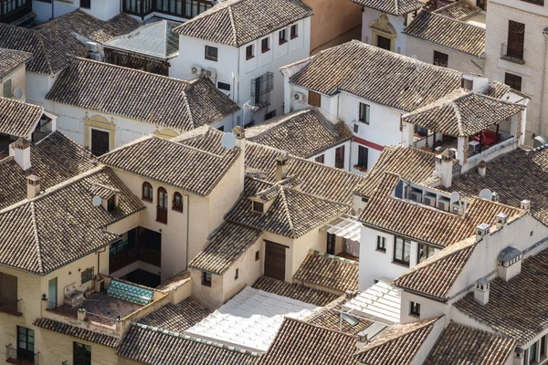 Вид зверху на дахи в Гранаді — стокове фото