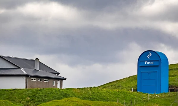 The biggest postbox in the world in Skopun, Faroe Islands — Stock Photo, Image