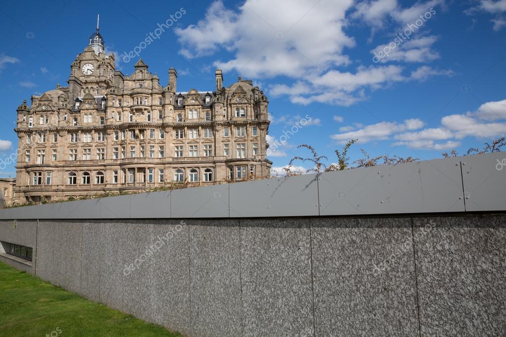 Wall And Balmoral Hotel In Edinburgh Scotland United - 