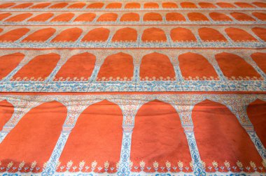 Perspektif Görünümü Sultanahmet Camii, Istanbul içinde halı