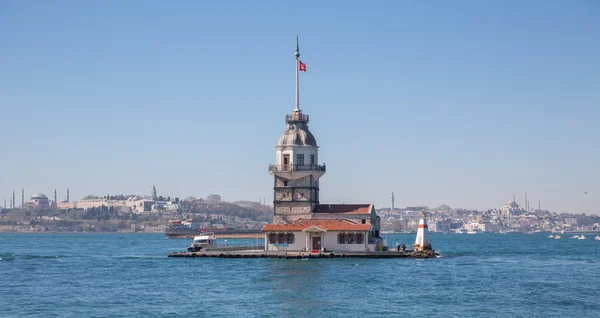 イスタンブールの乙女の塔灯台 — ストック写真